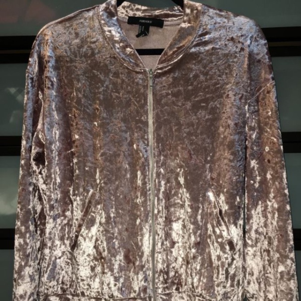 Forever 21 velvet jacket